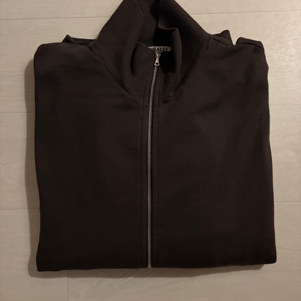 24fw 오라리 슈퍼 하이 게이지 스웻 집 블루종