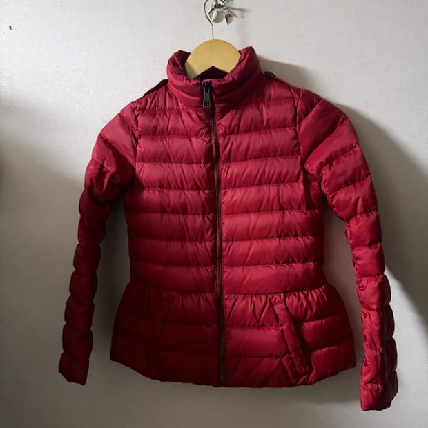 버버리 아동 패딩 점퍼 레드 (10세, 140cm)