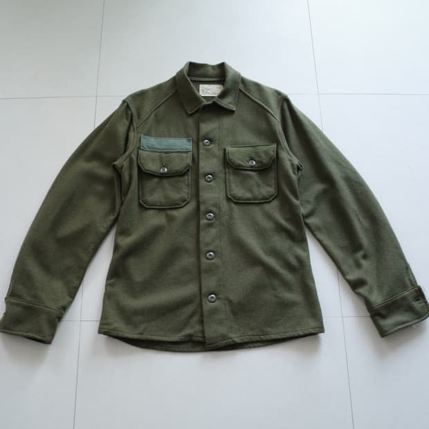 70s 미군 울 필드셔츠 OG108 스몰 빈티지