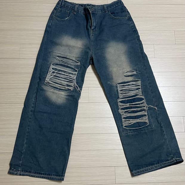 무신사 데미지 데님