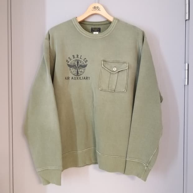 RRL 프렌치 테리 그래픽 스웨트셔츠 L