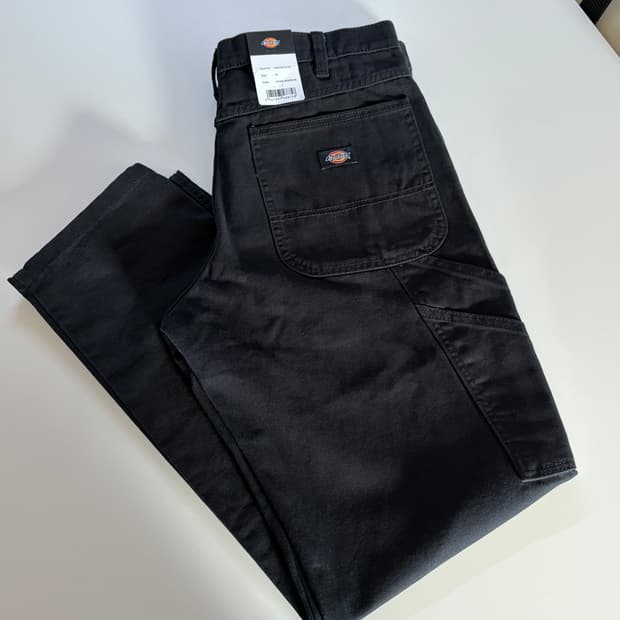 디키즈  덕 캔버스 카펜터 팬츠 블랙 (33)
