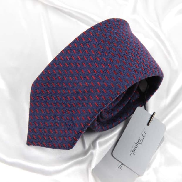  듀퐁 8cm 미사용 울 니트 남자 명품 넥타이 S.T. DUPONT