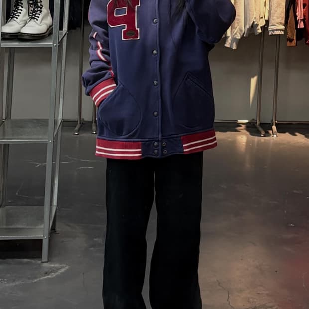 폴로랄프로렌 P로고 바시티 자켓  A3582