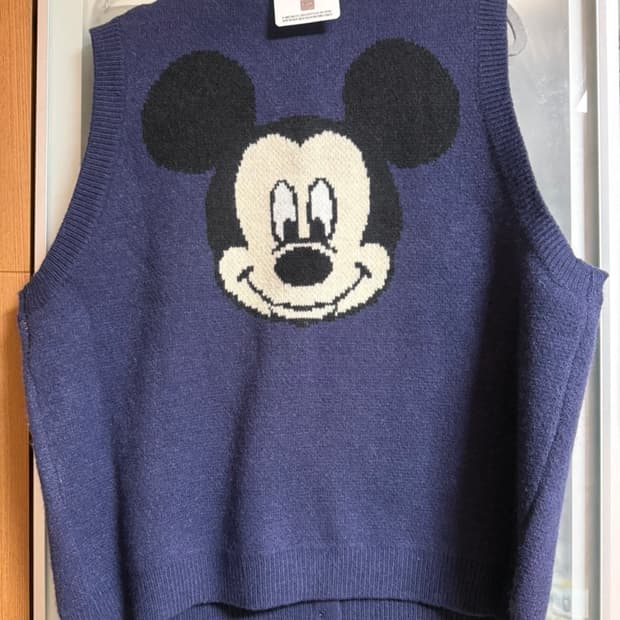 디즈니 미키 정품 네이비 조끼 - 새상품