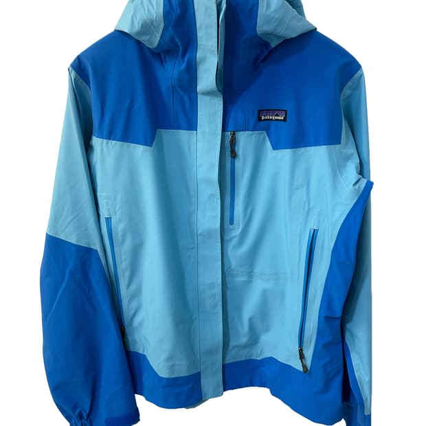 Patagonia 블루 배색 바람막이 자켓