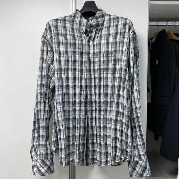 언더마이카 체크 셔츠 블루 블랙(2사이즈)