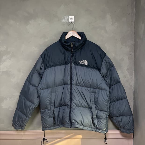 노스페이스 700 눕시 구스다운 패딩 스카이블루