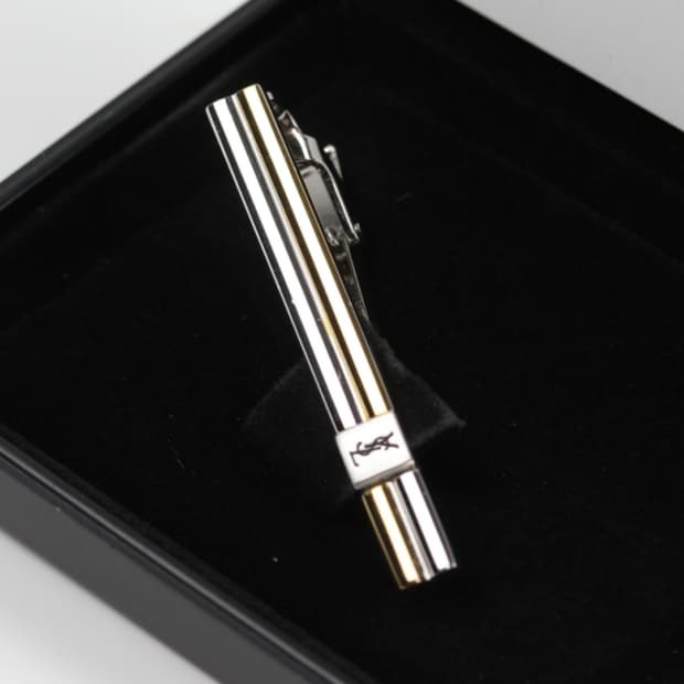 입생로랑 A등급 5cm 남자 명품 넥타이핀 빈티지