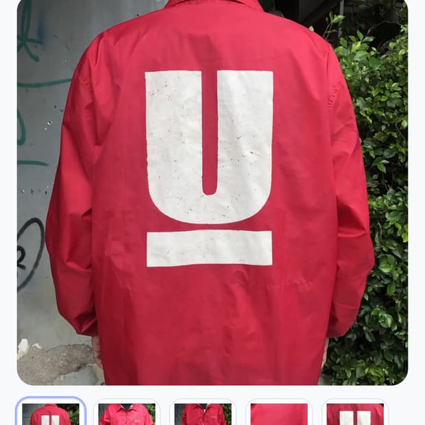 언더커버 2010년대 코치자켓 레드 U로고