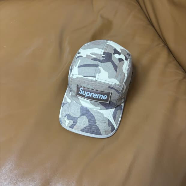 Supreme 슈프림 23ss 밀리터리 워시드 카모 스톤 캠프캡 모자