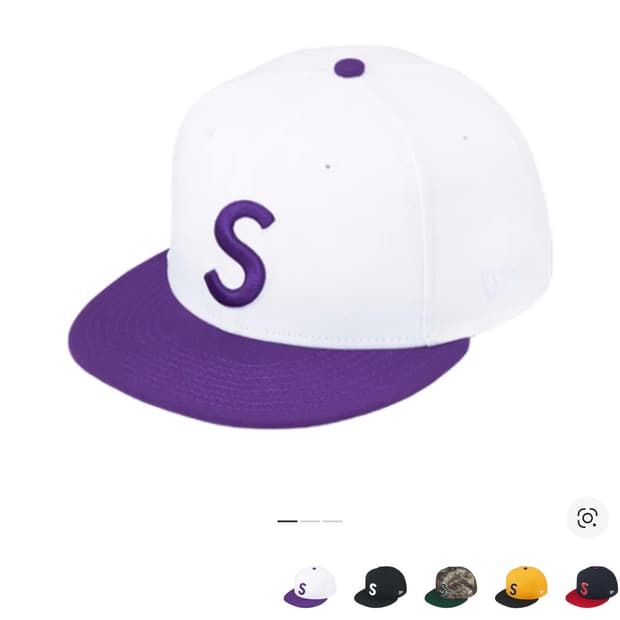 슈프림 리퍼 S 로고 뉴에라 화이트 - 25FW 