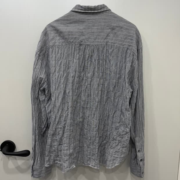 폴리테루 집업셔츠 스트라이프 그레이 4 (XL)