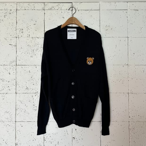 우먼90 모스키노 가디건 블랙