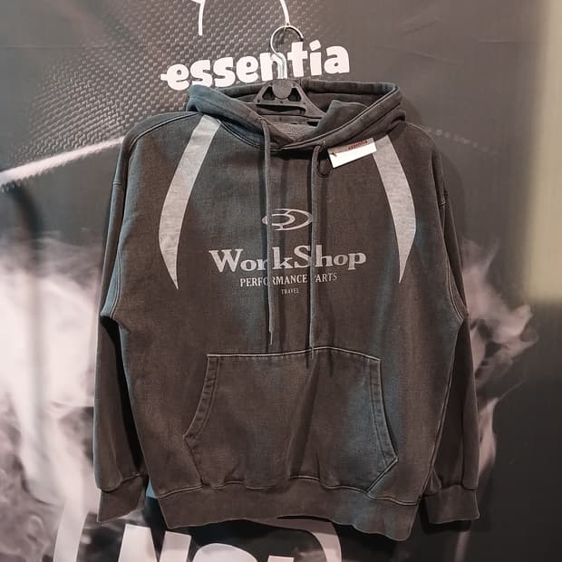 트래블 워크샵 차콜 후드티