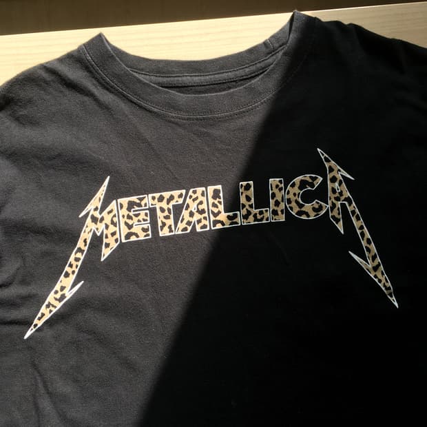 메탈리카 호피로고 빈티지 티