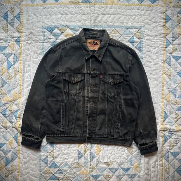 90s Euro VTG Levis 3rd Black Denim JK