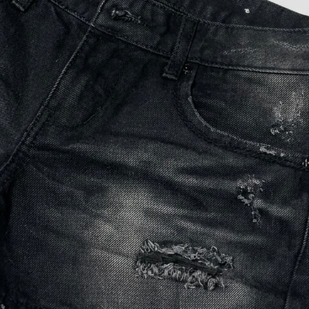 [빠른배송] 레어빈티지 데미지 데님 쇼츠