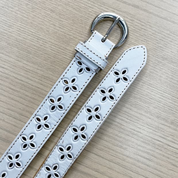 빈티지 레더 벨트