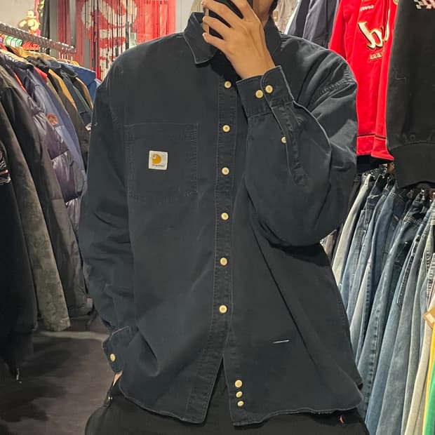 [IM] carhartt 칼하트 딥네이비 긴팔셔츠