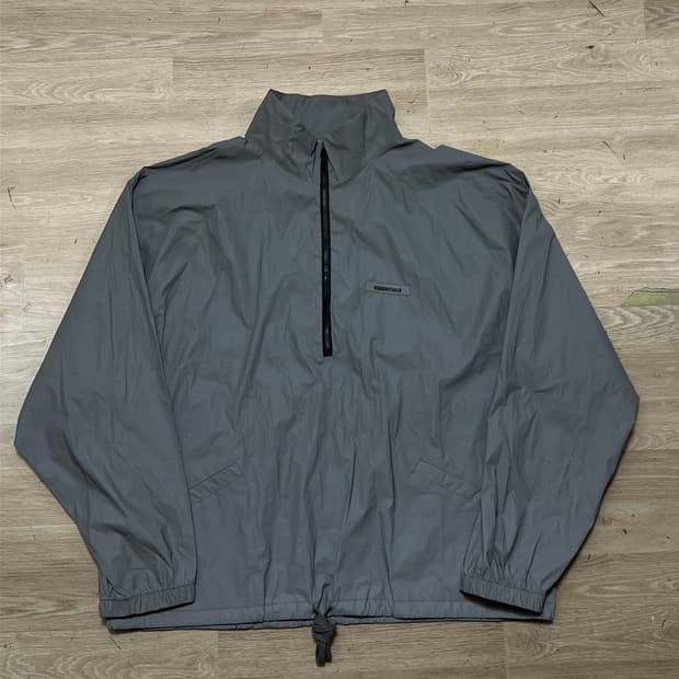 피어오브갓 에센셜 리플렉티브 반집업 바람막이 아노락 [그레이] 2XL