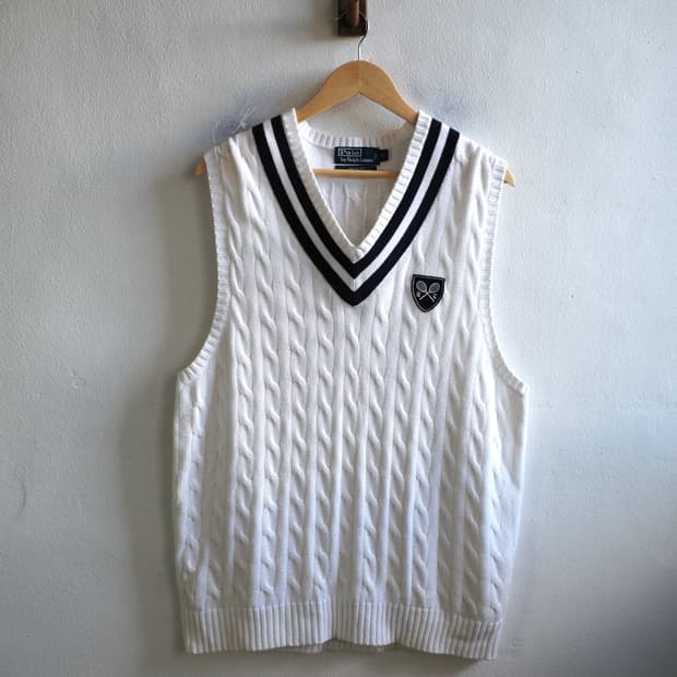 폴로 니트 베스트