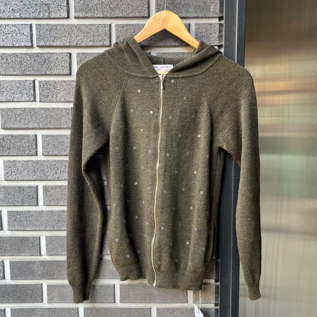 00s marc jacobs 마크제이콥스 스팽글 후드 집업