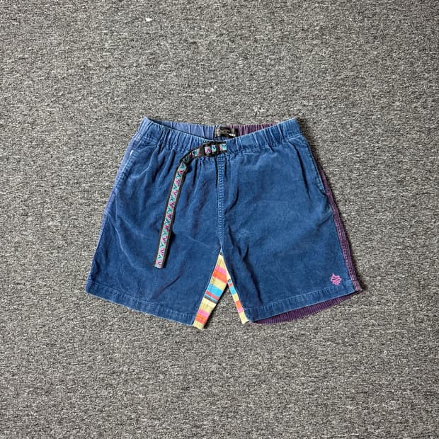 빈티지 골덴 퍼 하프 팬츠