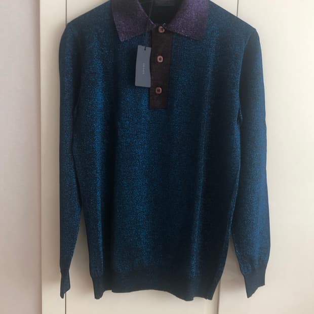 프라다 LUREX 폴로 PK 셔츠