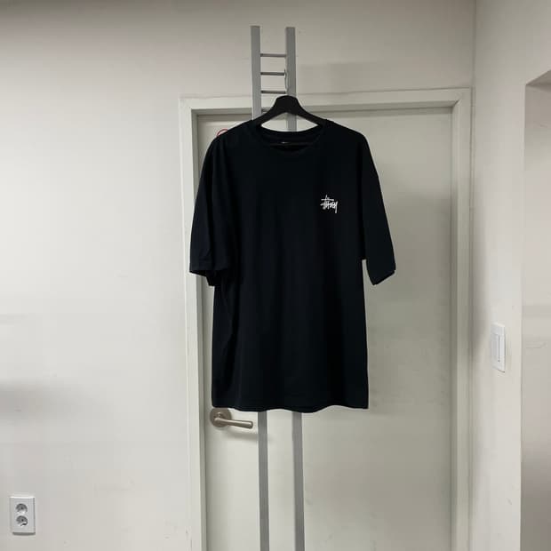 스투시 베이직 반팔 티셔츠 블랙 XXL