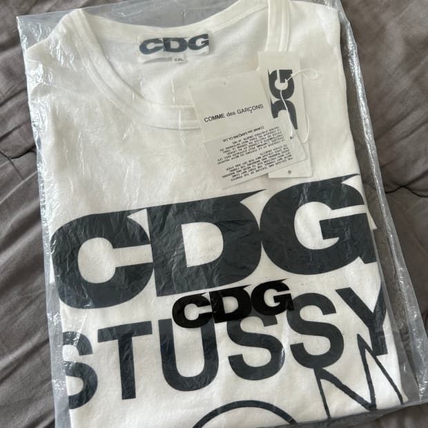 스투시 cdg 꼼데 반팔 (정)