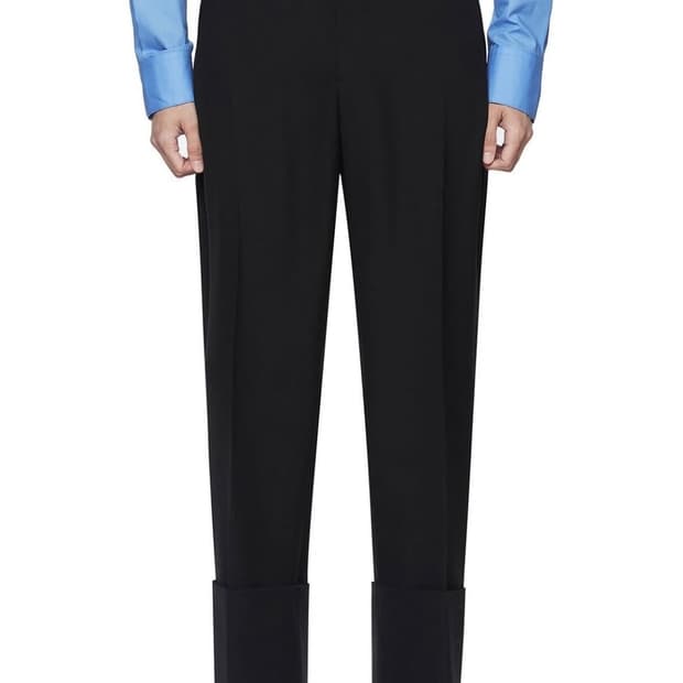 우영미 21FW 턴업 카브라팬츠 블랙 / 46