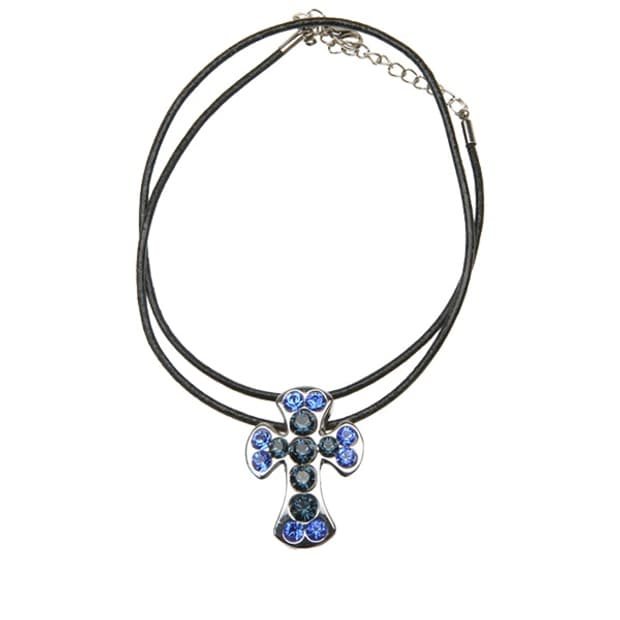 BB SIMON ROUNDED CROSS NECKLACE