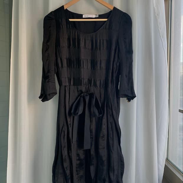 See by Chloe stripe black onepiece