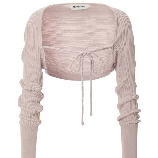 새상품) 쓰리타임즈 릿볼레로 모브핑크