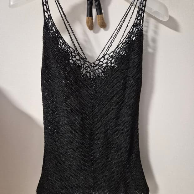 [Scot Club] 비즈 자수 크로셰 니트 민소매 (상태 최상)