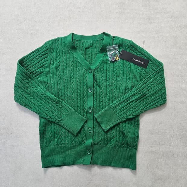 55 새상품 후라밍고 니트 가디건 0310Y