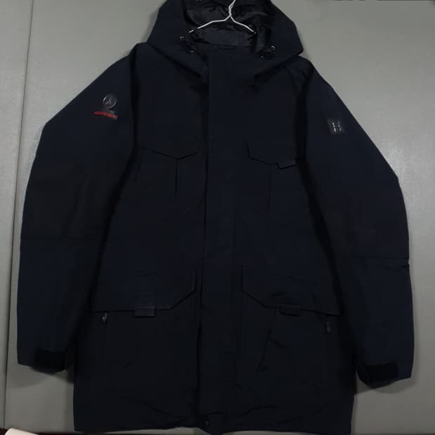 XL) 코오롱스포츠 엑스퍼트 고어텍스 바람막이 후드 자켓 블랙 고프코어