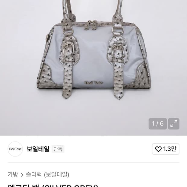 보일테일 엘로디백 silver