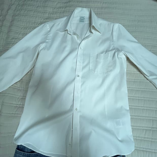 브룩스브라더스 화이트 셔츠 밀라노핏 15-32