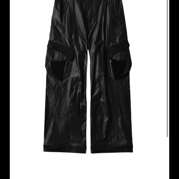 Xlim ep.7 04 trousers 글로시 블랙