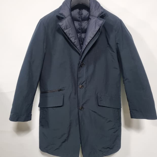 헤지스 다운 패딩안감 하프코트 남성 95