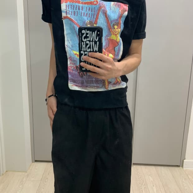     Vintage Cut-Off Printed T-Shirt