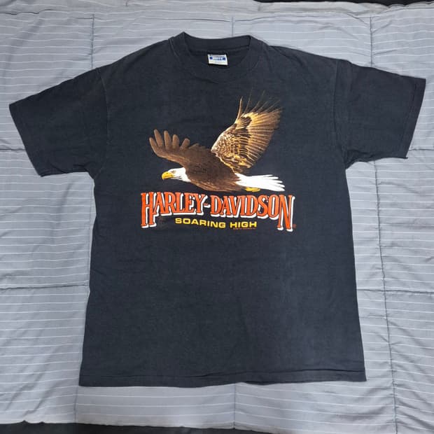 빈티지 80s 할리데이비슨 hanes 티셔츠