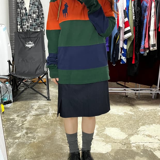 POLO 폴로 럭비 후드티셔츠 L