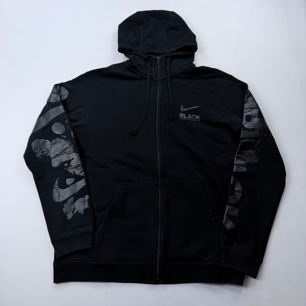 나이키 꼼데가르송 블랙 콜라보 11주년 후드집업