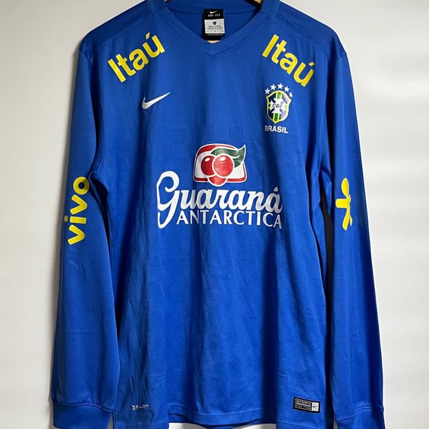 공용 나이키 브라질 축구 국가대표팀 긴팔 저지  유니폼 L