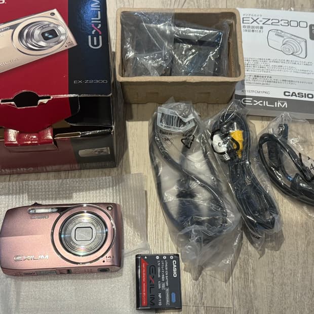 카시오 엑슬림 z2300 핑크 풀박스