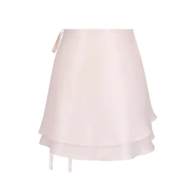 코프 클리시어 coap serenade satin wrap skirt