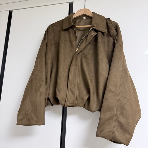 [새상품]스웨이드 봄버자켓